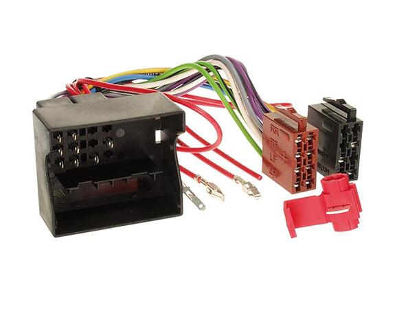ISO-adapter, VW  m/ tenningslogikk Golf V, Touran, Multivan, T5 